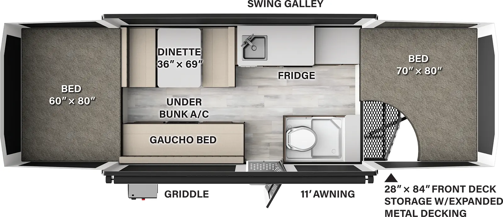 Flagstaff Tent 228MT Floorplan